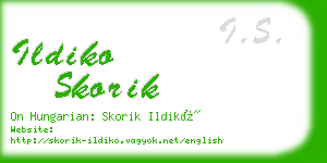 ildiko skorik business card